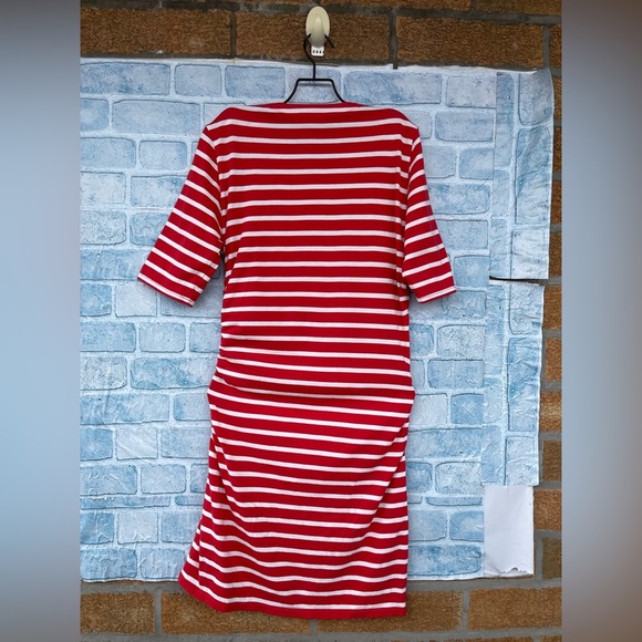 Veronica Beard Foley Ruched Stripe Dress medium - Picture 5 of 8